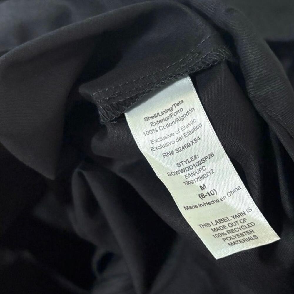 Scoop Black Drop Waist Midi Dress Size Medium - Picture 8 of 9